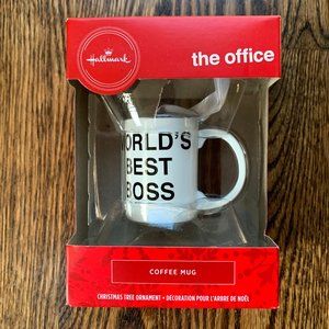 NWT Hallmark World's Best Boss (The Office) Coffee Mug Ornament